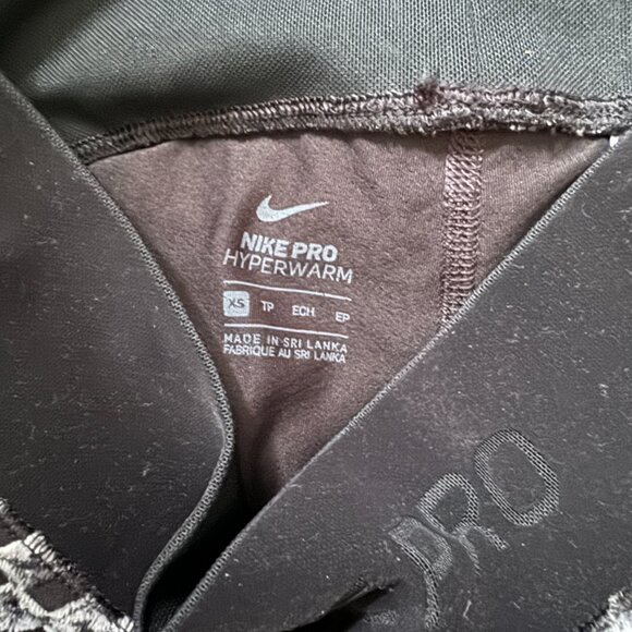 EUC Nike Pro Hyperwarm Training Tights, Leggings (CJ5693-010) Sz XS - Picture 7 of 10